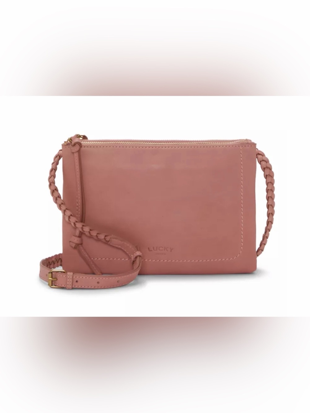NWOT New Lucky Brand Jema Solid Crossbody - Picture 1 of 7